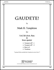 Gaudete! Instrumental Parts choral sheet music cover